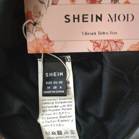 Shein Women's Medium (6) Spaghetti Strap Floral Midi Dress Boho Office NEW - Picture 6 of 6